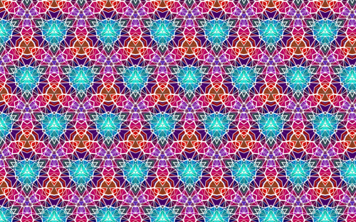 Diamanter i ett färgat mönster