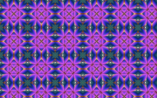 带紫色六边形的无缝图案