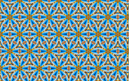 Blue and golden wallpaper