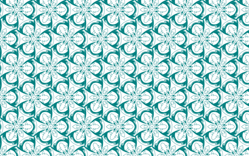 Green flowery seamless pattern