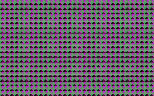 Violet and green triangular pattern