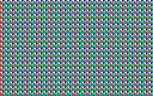 색깔된 삼각형 패턴