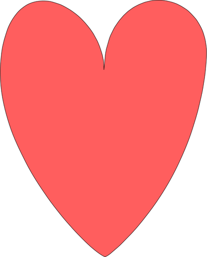 Form des Herz-Vektor-Bild