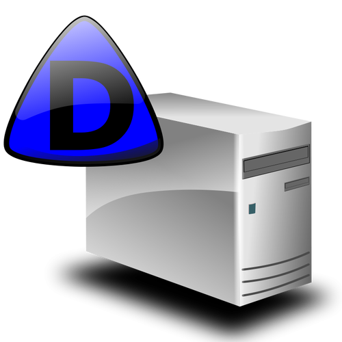 Domain server icon vector image