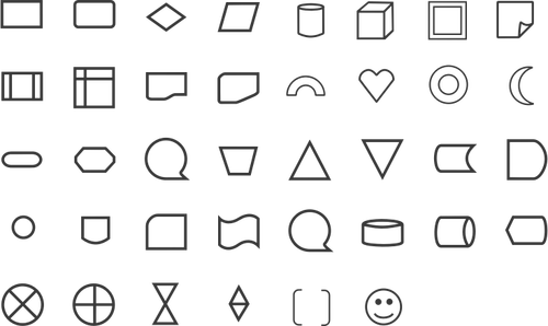 Shapes and icons set