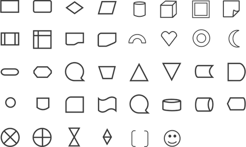 Shapes and icons set