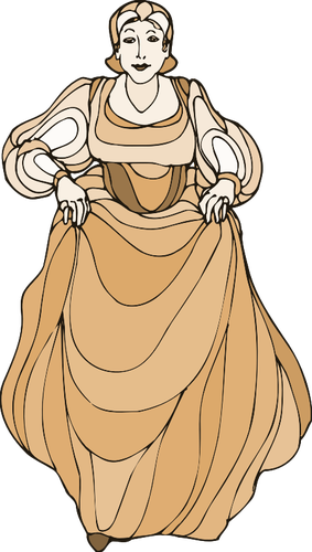 Средневековая леди