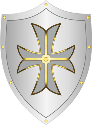 Classic medieval shield