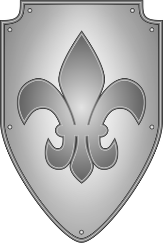 Vector graphics of grayscale shield