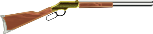 בתמונה וקטורית של תבנית רובה ציד