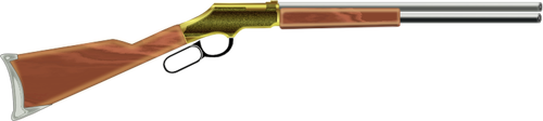 Vector image of shotgun template