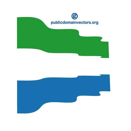 Sierra Leone vector vlag
