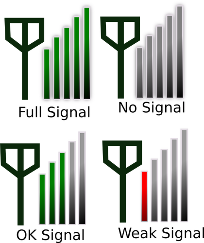 Signal-Stärke-Symbol-Vektor-Bild