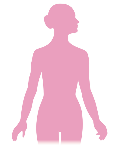 Vector silhouette image of a woman