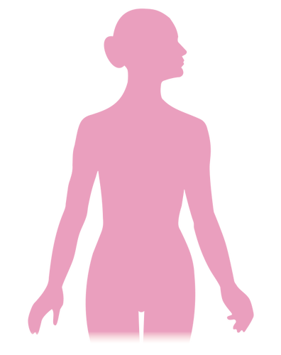 Vector silhouette image of a woman