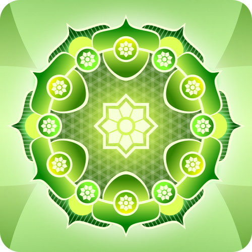 Green mandala