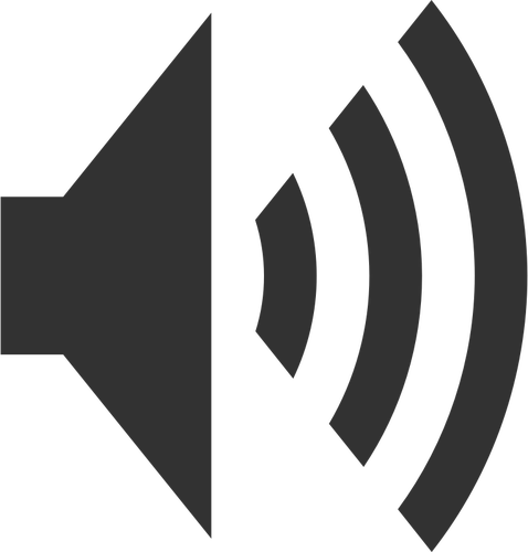 ऑडियो pictogram वेक्टर ड्राइंग