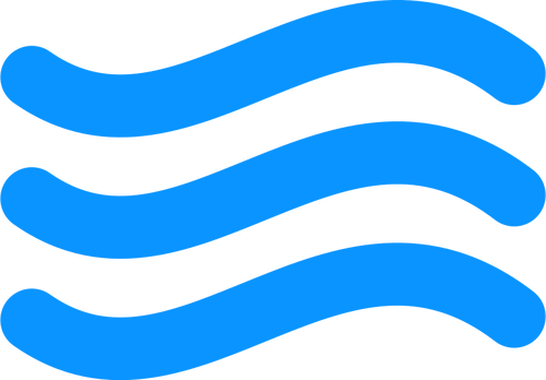 Blue water icon