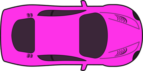 Rosa racing Auto-Vektor-ClipArt