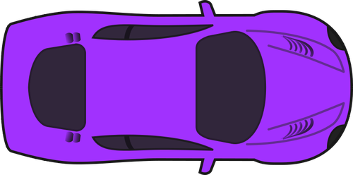 紫色赛车车矢量图形