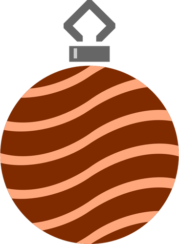 Bauble hérissé brun