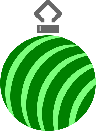 Randiga grön boll