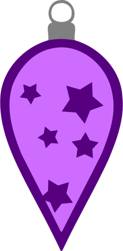 Eenvoudige paarse bauble