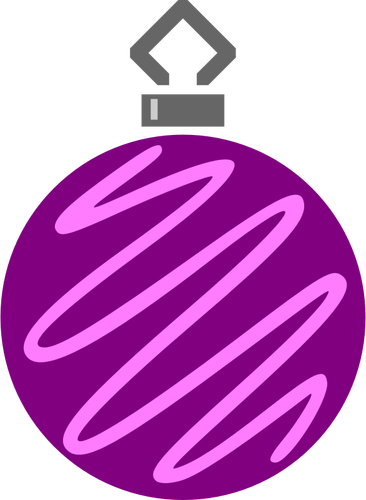 Purple and pink bauble