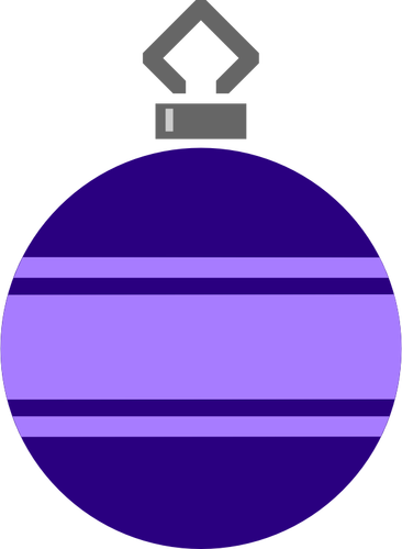 紫罗兰色的圣诞球