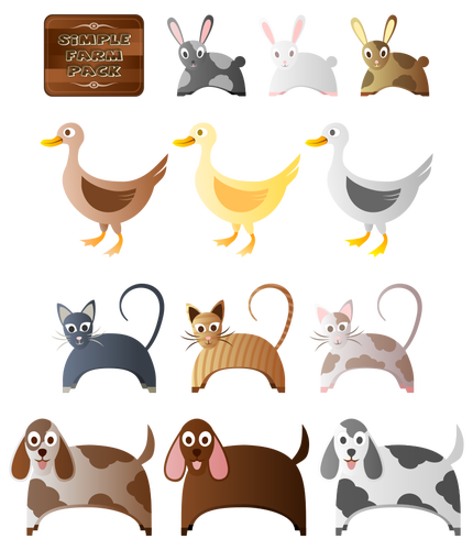 Animales de granja simple 2