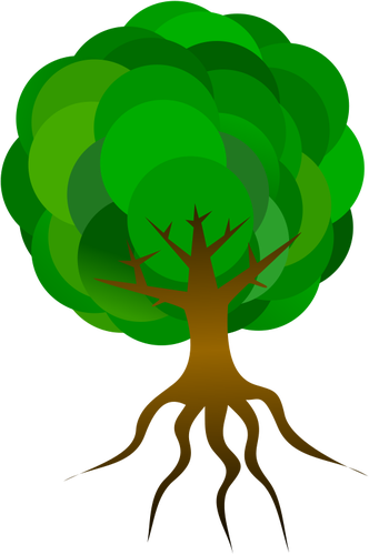Träd vektor illustration