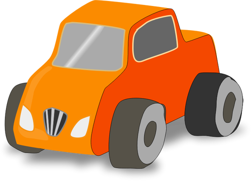 Simple toy car truck vector image