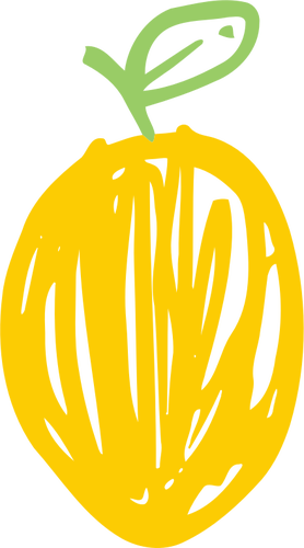 스케치 된 레몬