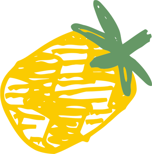 Skissade ananas