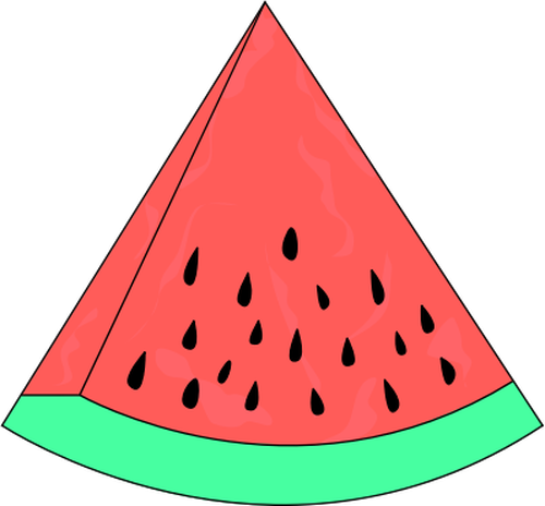 Watermelon fruit slice