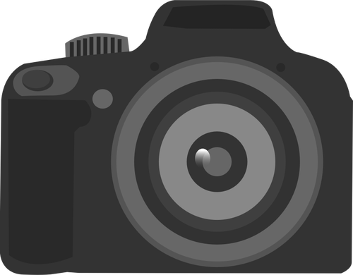 Simple amateur camera icon vector illustration