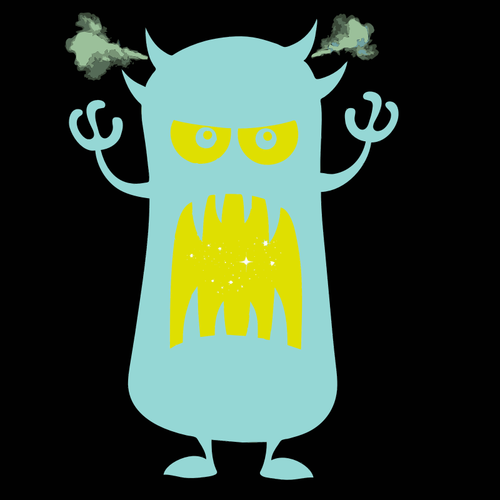 Boos cartoon monster