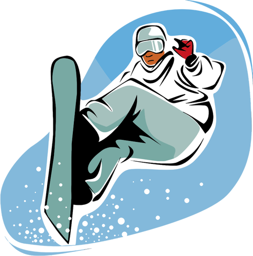 Сноубординг человек