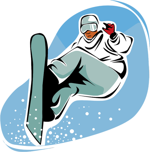 Snowboarding man