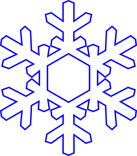 Blue snowflake