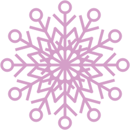 Pink snowflake