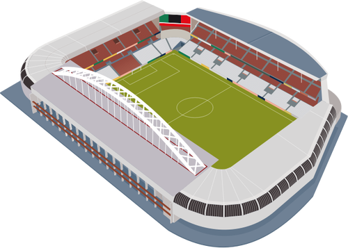 Stadionul de fotbal vectorul imagine