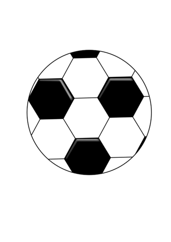 Ilustração em vetor de bola de futebol