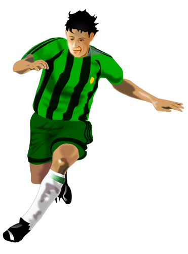 Ein Fußball-Spieler-Vektor-ClipArt