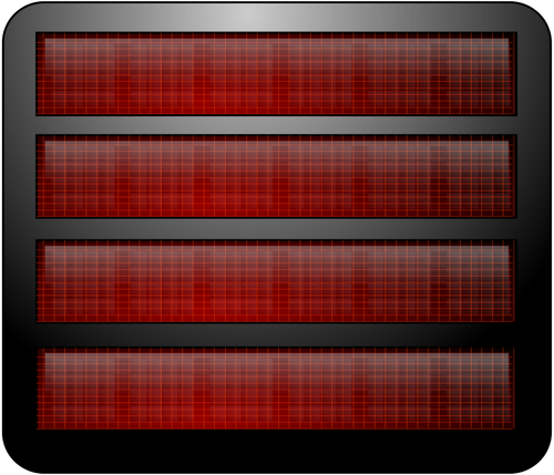 Square divided solar panel vector image