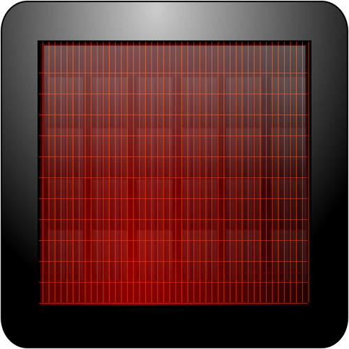 Square solar panel vector image