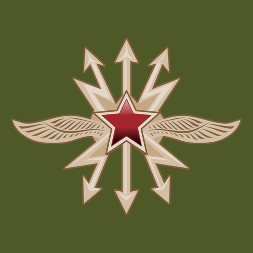 Emblem of the Signal Troops vector illustration