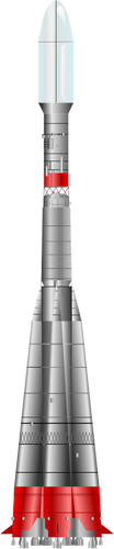 Soyuz rocket vector clip art