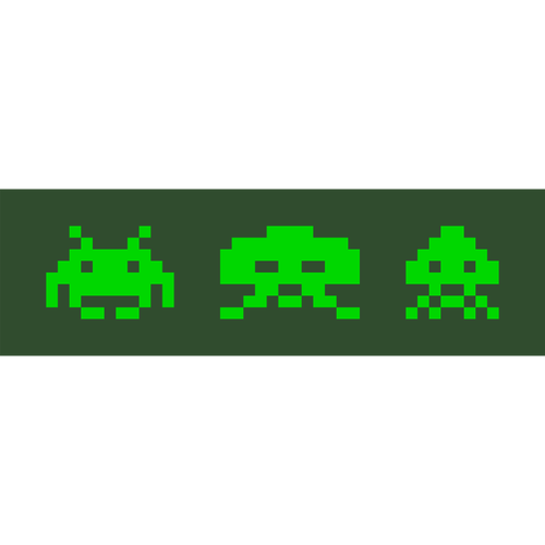 Space Invaders piksel vektör görüntü