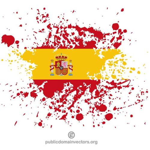 페인트 튄 스페인 국기